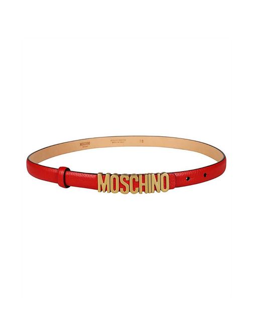 Moschino White Adjustable Belt