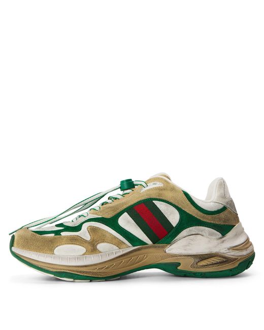 Gucci Green Thick And Casual Shoes for men