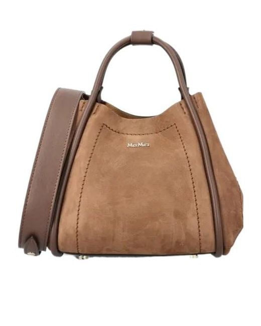 Max Mara Brown Small Marine Bag