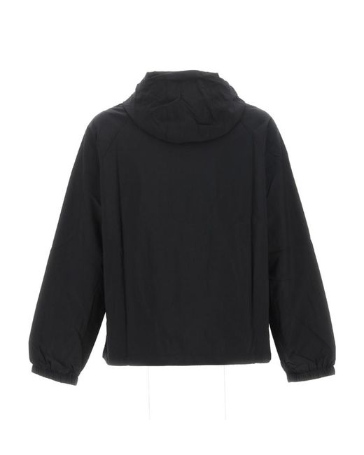 Maison Kitsuné Black Maison Kitsuné Fox Head Patch Embroidered Windbreaker for men