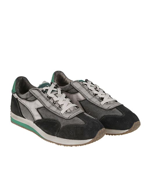 Diadora Black Equipe Dirty Sw Evo Lace-Up Sneakers for men