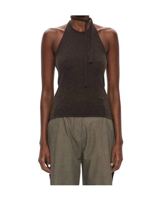 Christopher Esber Brown Rae Cashmere Top