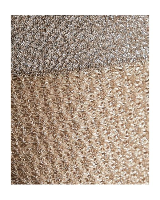 Tory Burch Natural Mesh Skirt