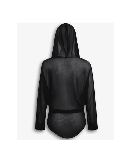 Alaïa Black Hooded Jumpsuit