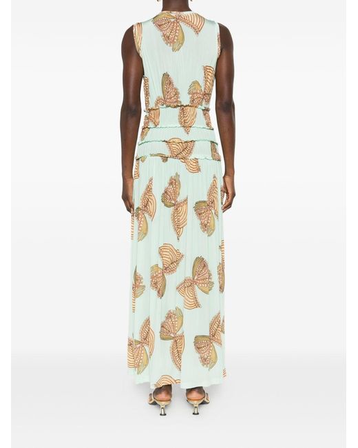 Ulla Johnson Metallic Kamaria Sleeveless Maxi Dress