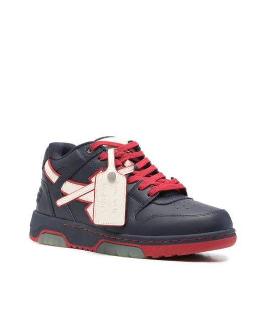 Off-White c/o Virgil Abloh Blue Out Of Office Arrow-Detail Sneakers for men