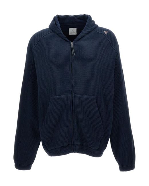Roa Blue Zip-Up Hoodie for men