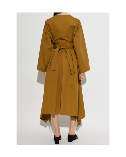 Alaïa Yellow Alaïa Poplin Trench Dress