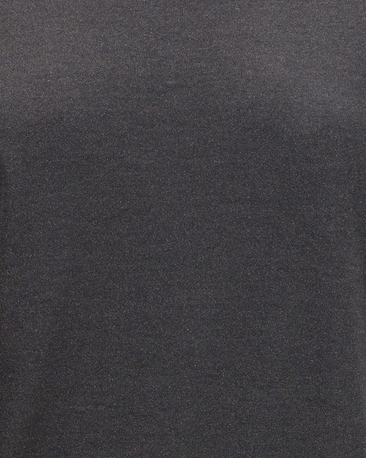 Brunello Cucinelli Gray Short-Sleeve Round-Neck Cashmere T-Shirt
