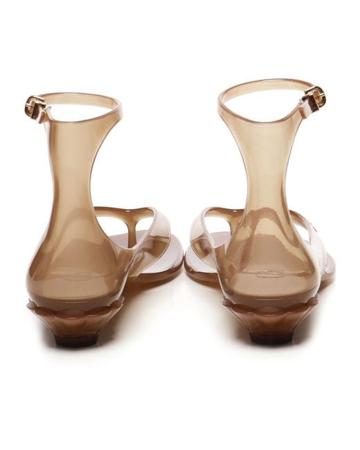 Chloé Metallic Chloé Jelly Ankle-Strap Heeled Sandals