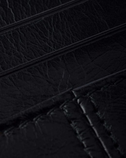 Prada Black Logo Plaque Open Top Card Holder