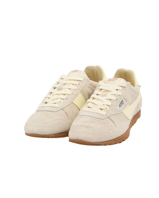 Autry White Windspin Lace-Up Sneakers