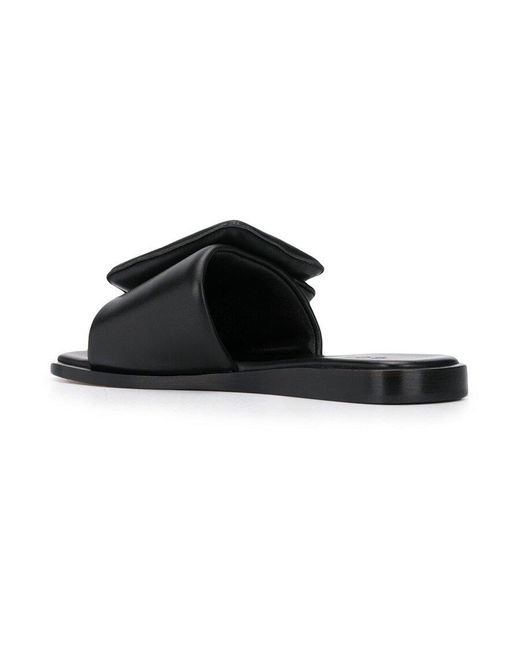 Boyy Black Puffy Sandal
