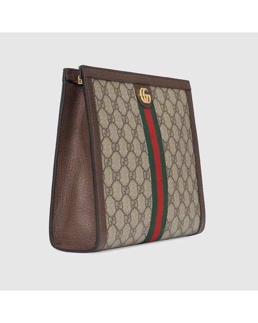 Gucci Metallic Ophidia Monogrammed Pouch