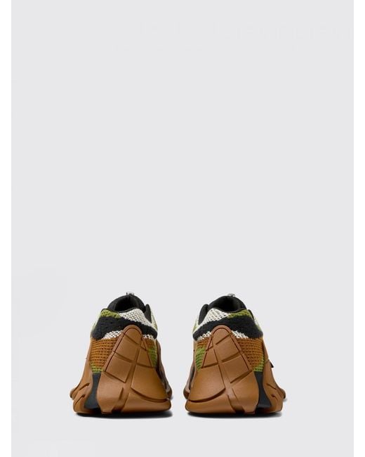 CAMPERLAB Brown Tormenta Knitted Panelled Sneakers for men