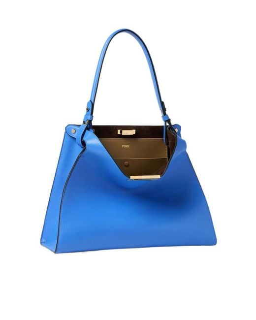 Fendi Blue Way Medium Tote Bag