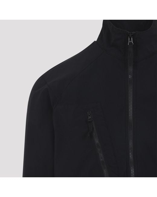 Stone Island Black Logo Patch Zip-Up Jacket for men