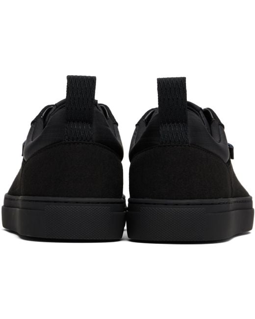 Boss Black Lace-Up Low-Top Sneakers for men