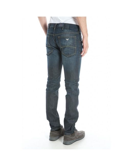 Armani Jeans Blue Five-Pocket Jeans for men