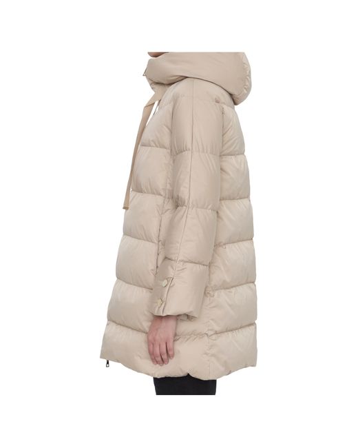 Herno Natural Zip-Up Drawstring Hooded Jacket