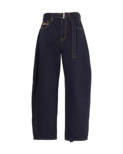 Sacai Blue Belt-Loop Jeans for men