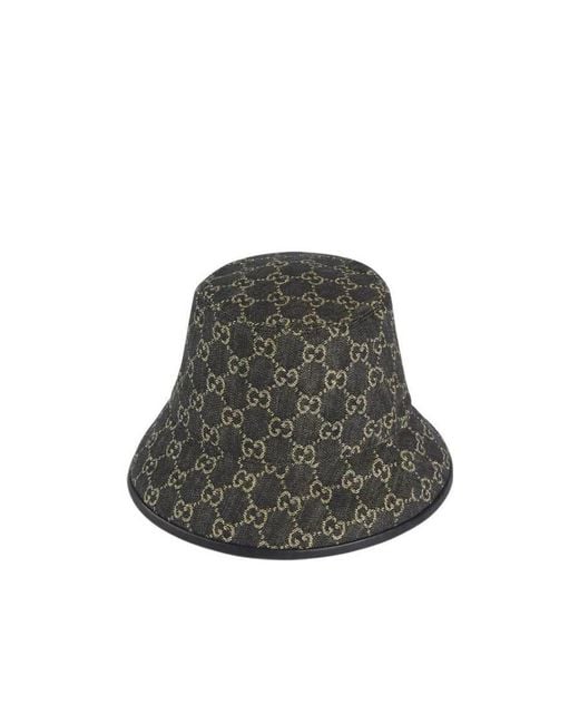 Gucci Gray Gg-Canvas Bucket Hat for men