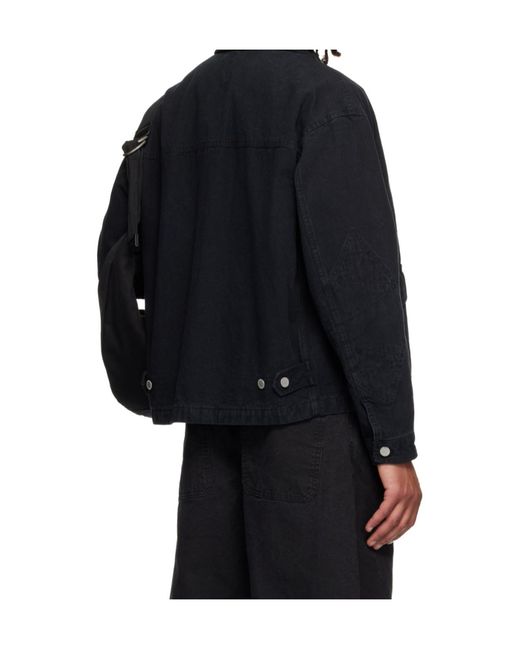 Comme des Garçons Blue Zip Jacket for men