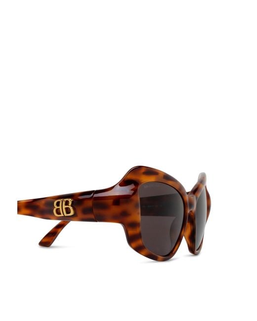 Balenciaga Brown Eyewear Cat Eye Frame Sunglasses