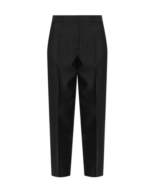Jil Sander Black Creased Tailored Trousers