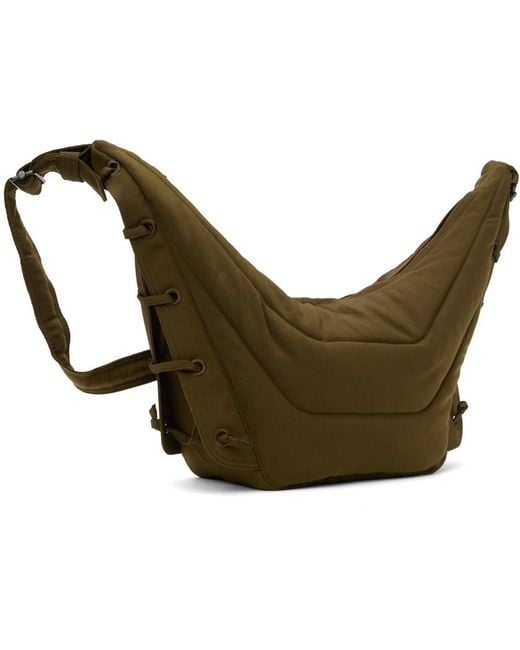 Lemaire Green Medium Soft Game Shoulder Bag for men