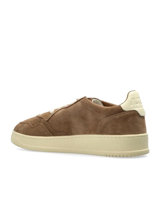Autry Brown Medalist Low-Top Sneakers for men
