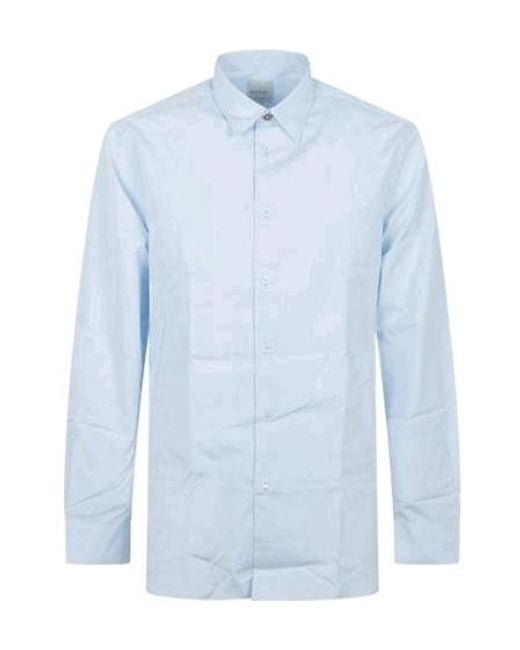 Paul Smith Blue Signature Detail Regular Shirt for men