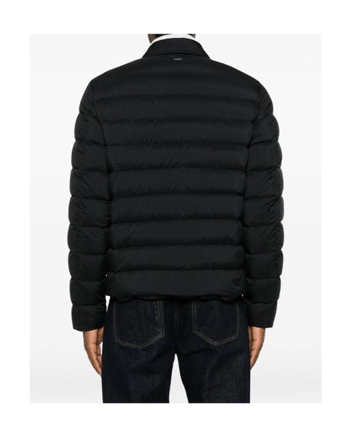 Herno Black Long-Sleeve Jacket for men