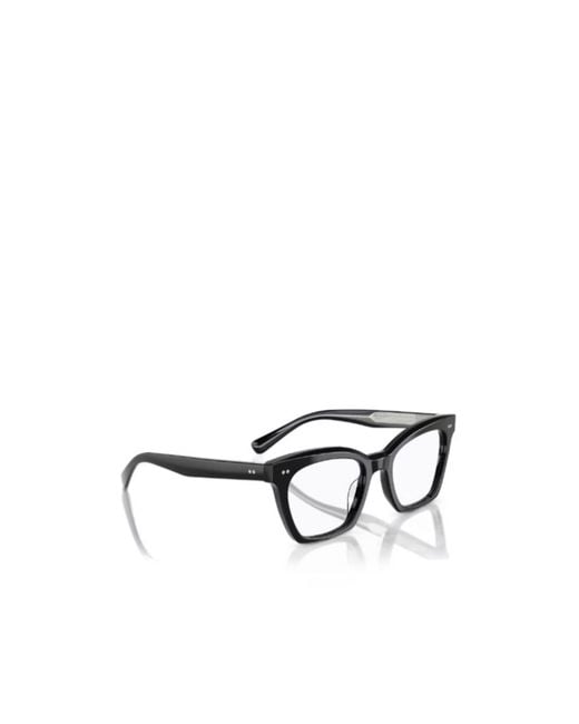 Oliver Peoples White Geometric Optical Frames
