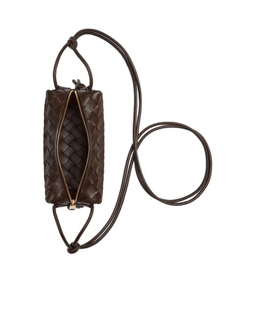Bottega Veneta Brown Mini Knot Shoulder Bag