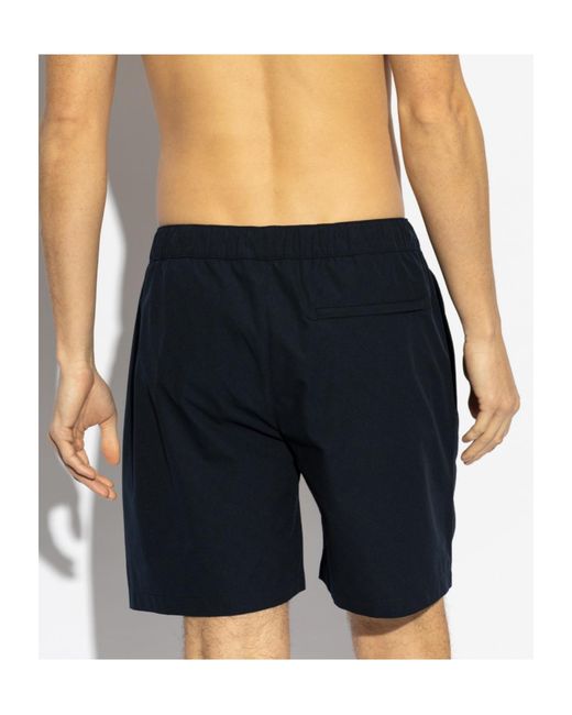 Moose Knuckles Blue Drawstring Swim Shorts for men