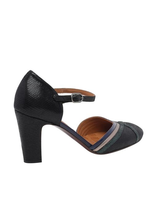 Chie Mihara Blue Mirka Strap Heeled Pumps