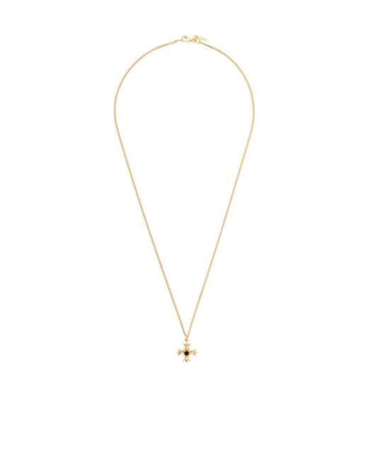 Emanuele Bicocchi White Badges And Crystal Necklace for men