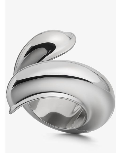 Alaïa White Sculptural Bracelet