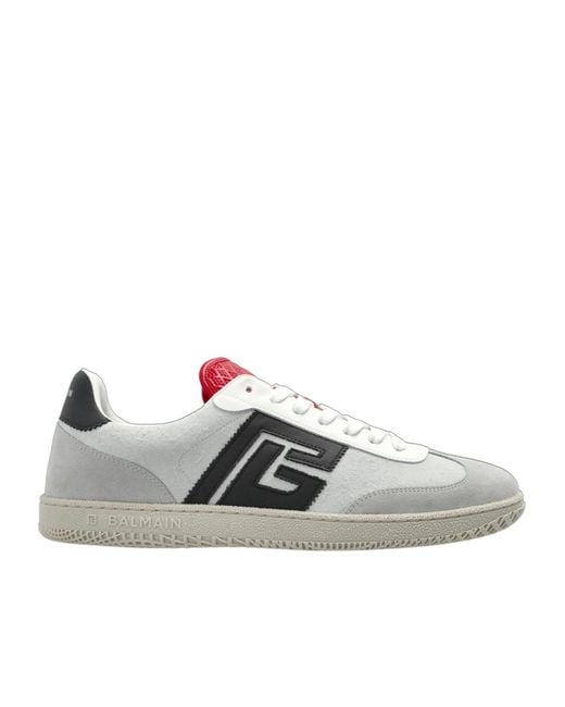 Balmain White "Swan" Sports Shoes for men