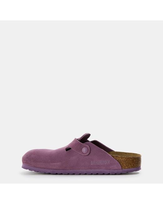 Birkenstock Purple Buckle Mules