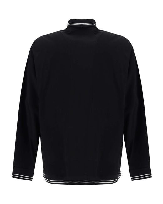 Prada Blue Triangle-Logo Zipped Coat for men