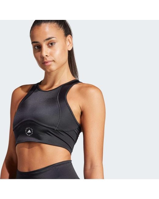 Adidas By Stella McCartney Black Truepurpose Training Crop Top