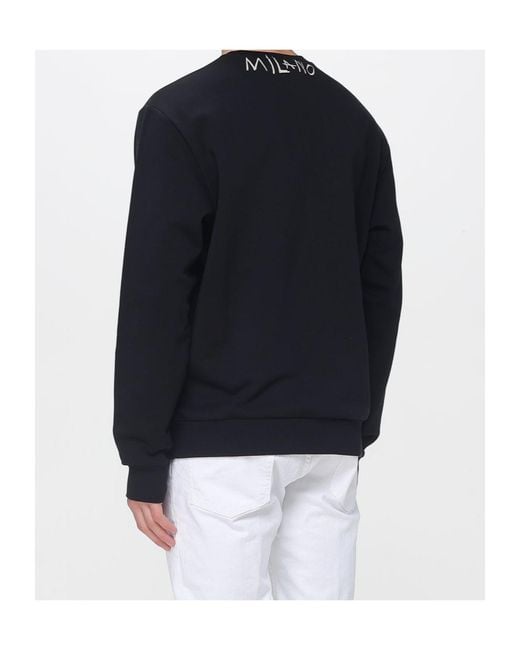 Just Cavalli Blue Logo Crew Neck Sweatshirt for men