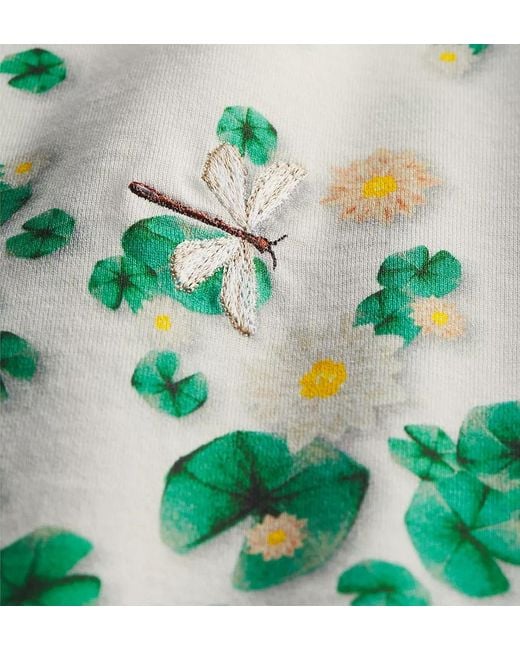 Dior White Embroidered Fitted T-Shirt