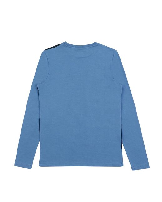 Karl Lagerfeld Blue Printed T-Shirt for men