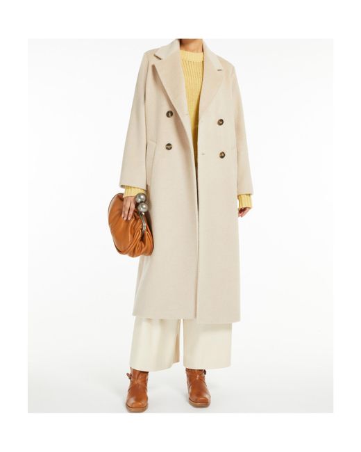 Weekend by Maxmara Natural Double-Breasted Wool Coat