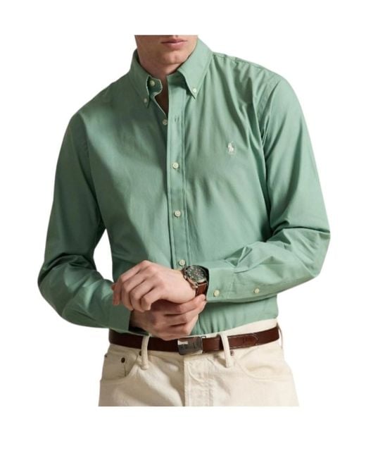 Polo Ralph Lauren Green Button-Down Shirt for men