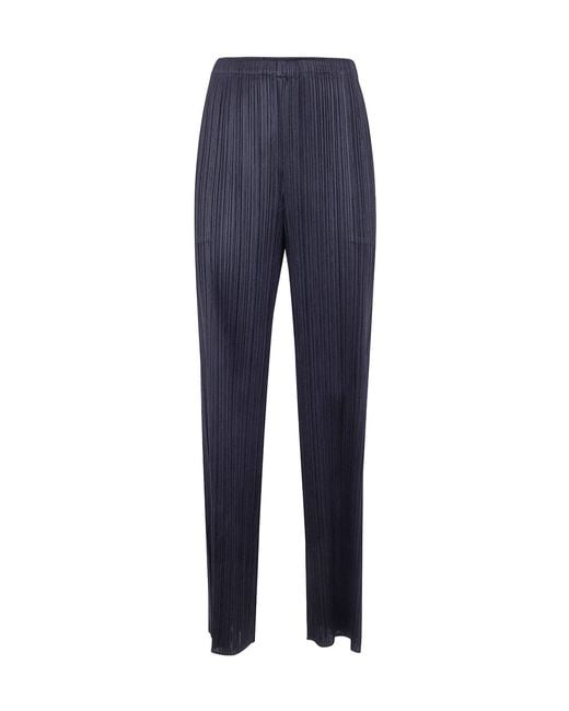 Pleats Please Issey Miyake Blue Pleats Please Issey Miyake Monthly Colors: April Pants