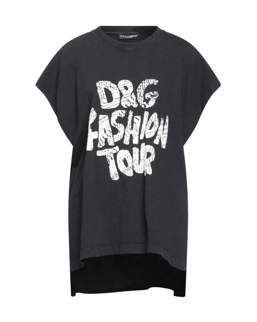Dolce & Gabbana Black Oversized T-Shirt